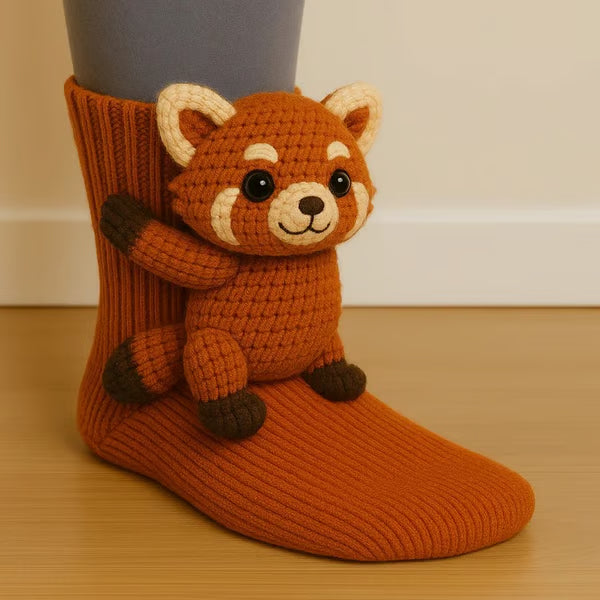 🔥LAST DAY 49% OFF - 🦥Cozy 3D Knit Animal Socks🧦