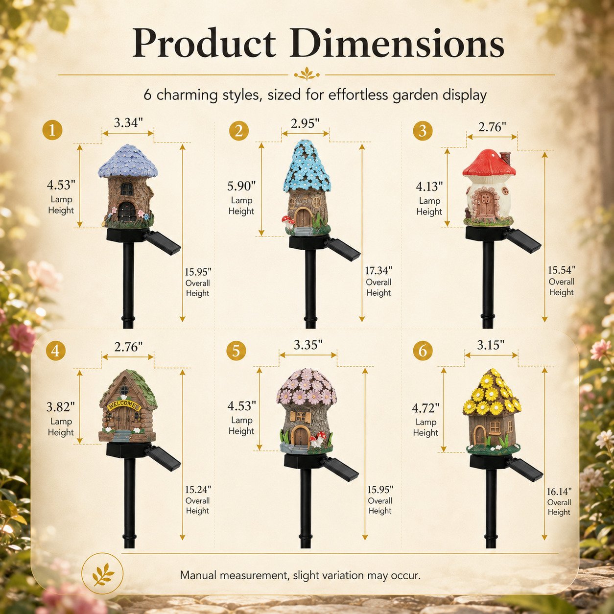 ✨Solar Fairy-Tale Mushroom Cottage Garden Light