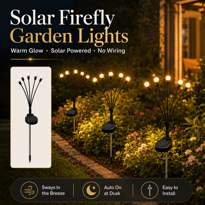 💖 Hot Sale 49%OFF✨ Solar Firefly Garden Stake Lights