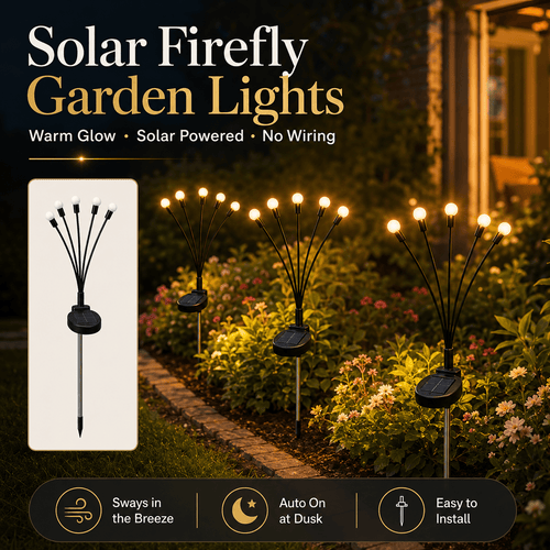 💖 Hot Sale 49%OFF✨ Solar Firefly Garden Stake Lights