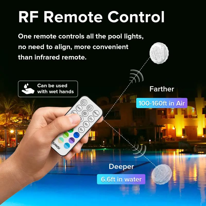🔥Hot Sale 49% off🌟💧 Swimming pool RGB lights