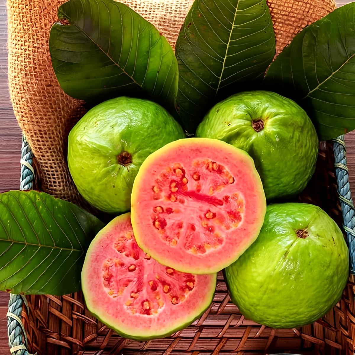 🔥Limited Time Discount🎁Tropical Strawberry Guava Organic Pink Guava Seeds