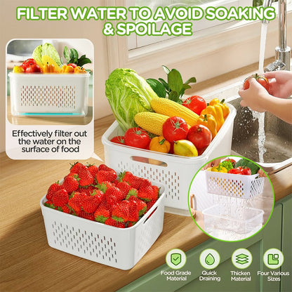 🍓🥬Food Storage Containers- Transform Your Messy Fridge into an Organized Oasis! 🧊✨