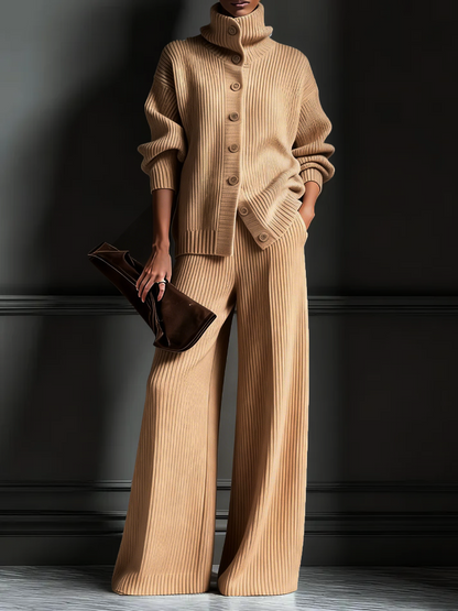🔥Hot Sale🔥Women's Cozy Cardigan Sweater and Pants Two-Piece Set