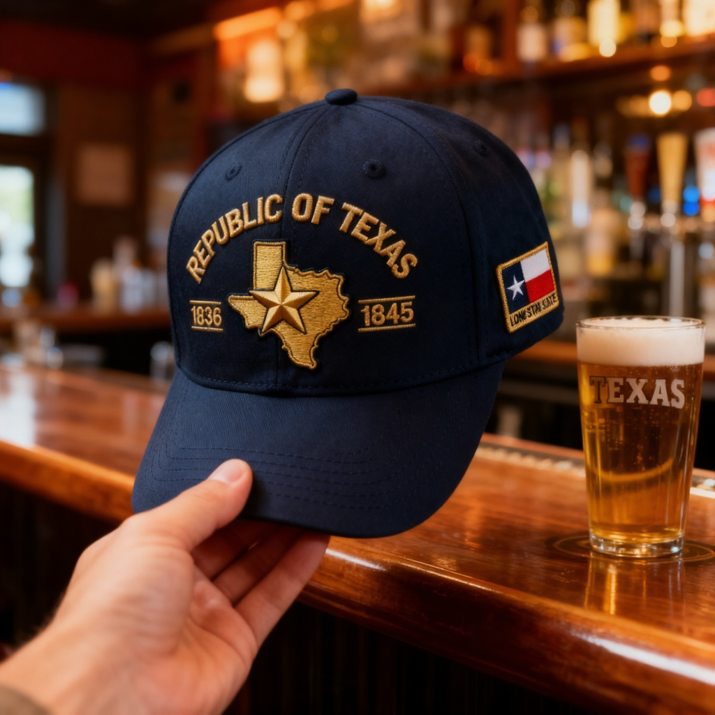 Republic of Texas Embroidered Hat, 🔥Buy 2 FREE SHIPPING