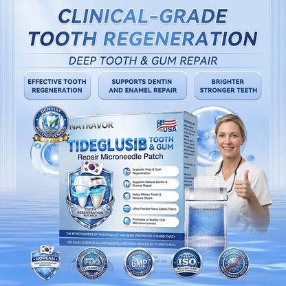 Your Smile~ Natravor® 🦷 Tideglusib Fast‑Dissolving Tooth & Gum Repair Oral Strips ✨ (𝟓-𝐢𝐧-𝟏 💎 𝐑𝐞𝐛𝐮𝐢𝐥𝐝 𝐄𝐧𝐚𝐦𝐞𝐥 & 𝐃𝐞𝐧𝐭𝐢𝐧 • 𝐒𝐭𝐫𝐞𝐧𝐠𝐭𝐡𝐞𝐧 𝐆𝐮𝐦𝐬 • 𝐄𝐫𝐚𝐝𝐢𝐜𝐚𝐭𝐞 𝐓𝐚𝐫𝐭𝐚𝐫 & 𝐎𝐝𝐨𝐫 • 𝐖𝐡𝐢𝐭𝐞𝐧𝐢𝐧𝐠 • 𝐒𝐭𝐨𝐩 𝐓𝐨𝐨𝐭𝐡 𝐒𝐞𝐧𝐬𝐢𝐭𝐢𝐯𝐢𝐭𝐲)