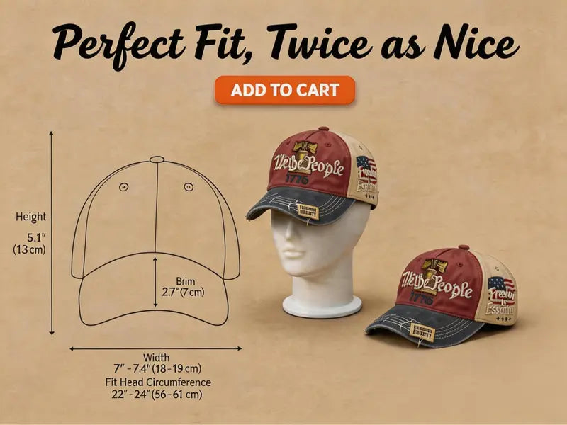 LAST DAY 70% OFF-🧢2026 We The People  Vintage Baseball Cap