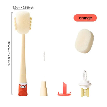5-in-1 Bottle & Straw Cleaning Brush – Multifunctional Tool for Bottles, Cups, Straws