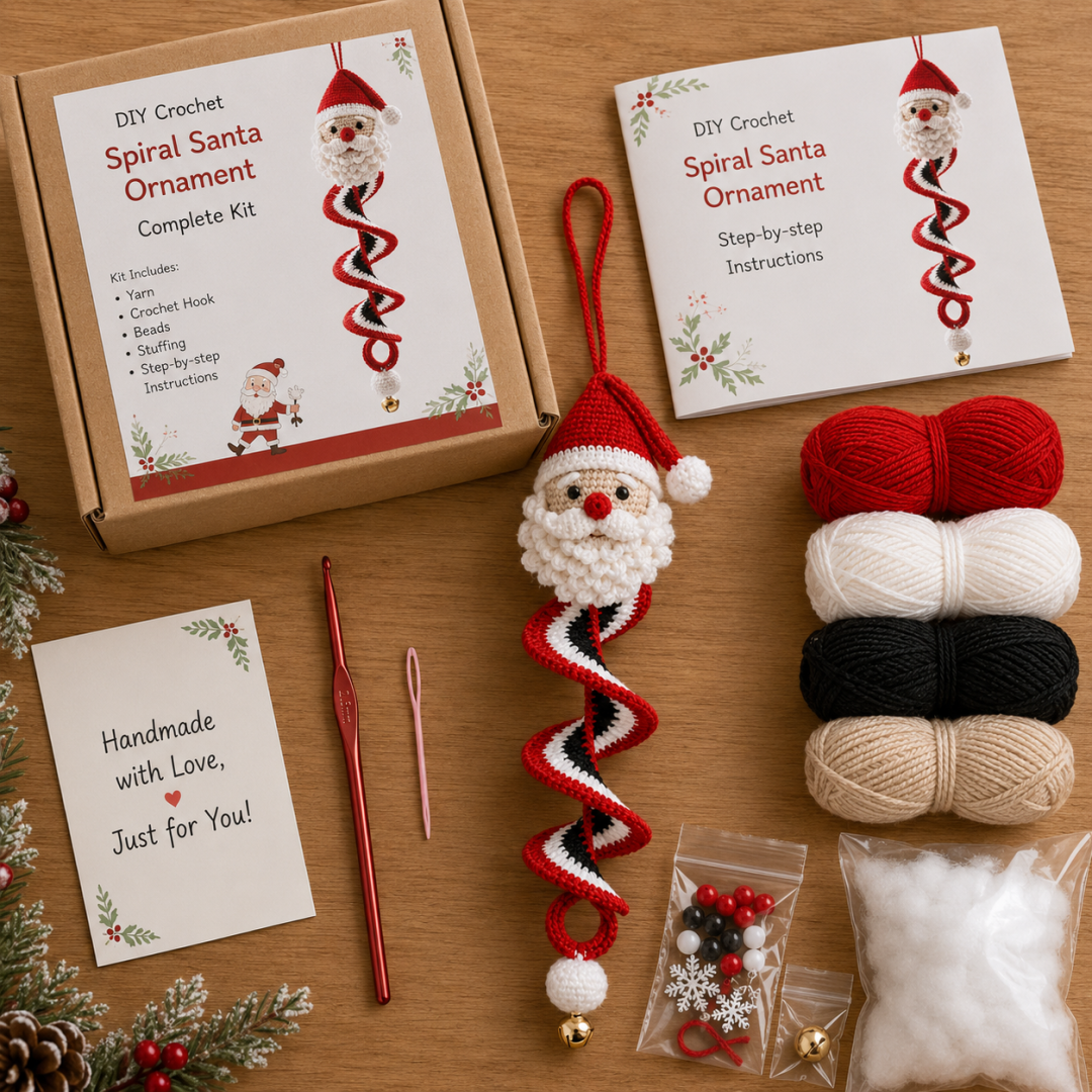 ✨Last Day 50% OFF ✨Crochet Snowman Spiral Oranment DIY Kit🔥