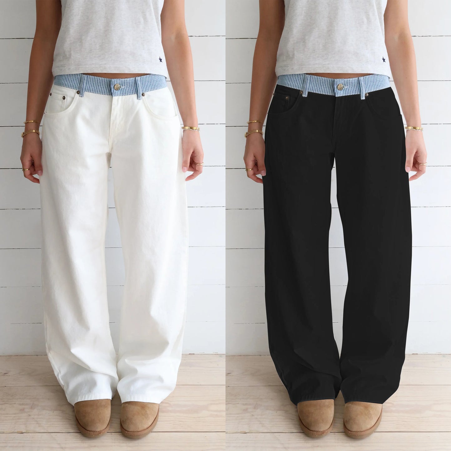 Jodie Adjustable Wide Leg Jeans (Buy 2 Free Shipping)