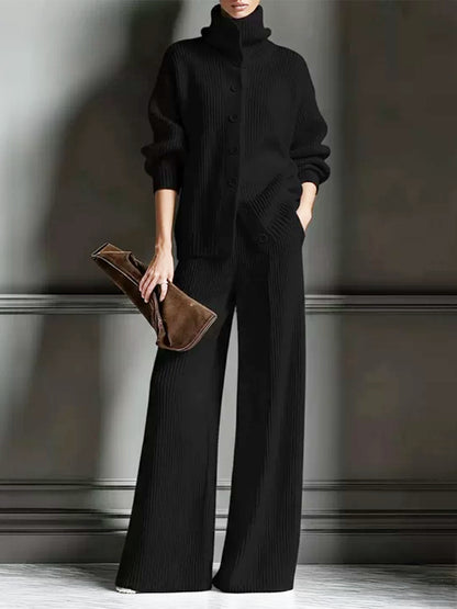 🔥Hot Sale🔥Women's Cozy Cardigan Sweater and Pants Two-Piece Set