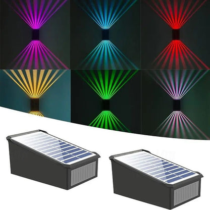 🔥【HOT】- 🎁50% OFF💡Solar Outdoor Dual Wall Lamp🏡