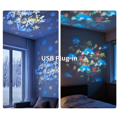 🎁2026 Hot Sale🔥Dynamic Rotating LED Projector Light