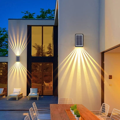 🔥【HOT】- 🎁50% OFF💡Solar Outdoor Dual Wall Lamp🏡