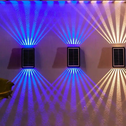 🔥【HOT】- 🎁50% OFF💡Solar Outdoor Dual Wall Lamp🏡