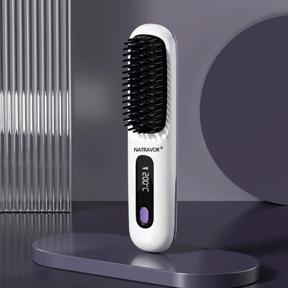 🏆 The Short Hair Specialist! The first smart styling comb designed specif  💖(Type-C charging design)