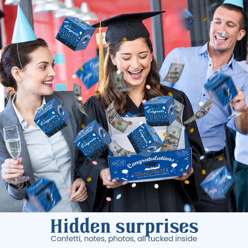 🎓Class of 2026 Surprise Box 💥 Bouncy Cash Red Envelope Gift 🥳