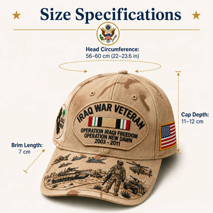 🇺🇸 Last Day Promo: 49% OFF 🎖️ - Iraq War Veteran Tribute Cap