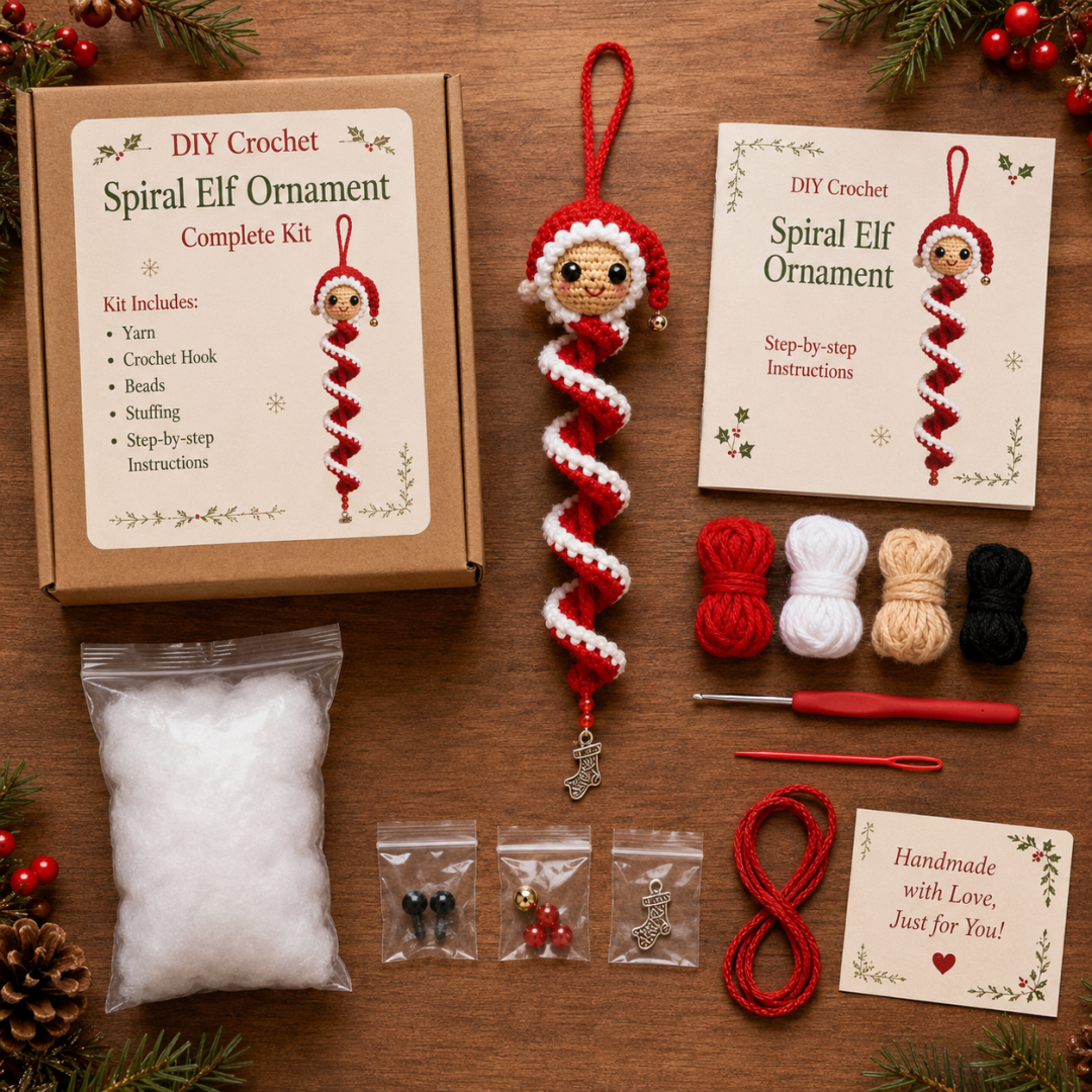✨Last Day 50% OFF ✨Crochet Snowman Spiral Oranment DIY Kit🔥