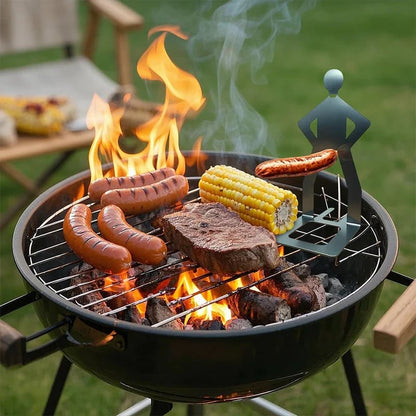 🍖🍖Outdoor prankster Stainless Steel BBQ Sausage Holder