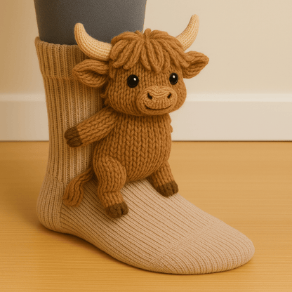 🔥LAST DAY 49% OFF - 🦥Cozy 3D Knit Animal Socks🧦