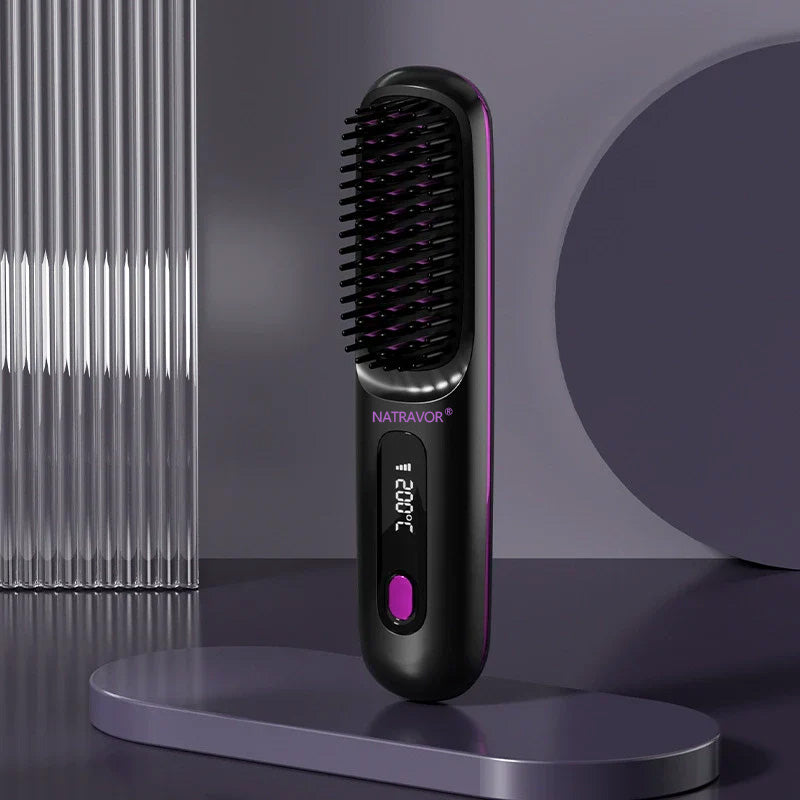 🏆 The Short Hair Specialist! The first smart styling comb designed specif  💖(Type-C charging design)