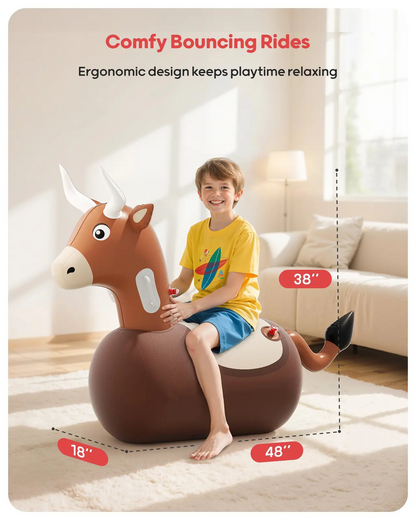 🔥🔥LAST DAY 59% OFF🔥🐂 Kids Bouncing Bull Ride-On Toy
