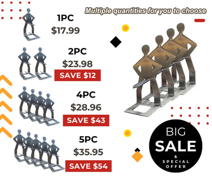 🍖🍖Outdoor prankster Stainless Steel BBQ Sausage Holder