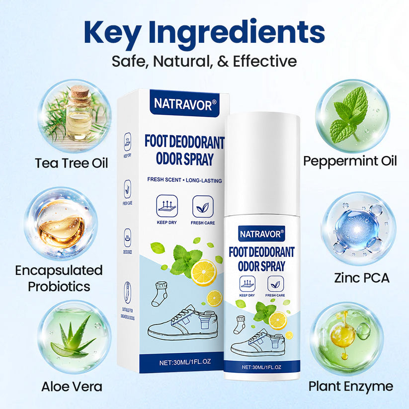 NATRAVOR® Foot Deodorant Odor Spray