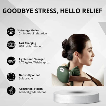 🎁3D Shiatsu Neck Massager + Heat 🔥