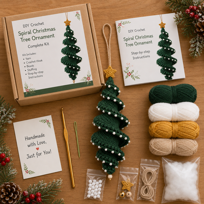 ✨Last Day 50% OFF ✨Crochet Snowman Spiral Oranment DIY Kit🔥