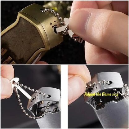 🔥 Outdoor Use 3-in-1 Lighter — Windproof • Knife • Bottle Opener