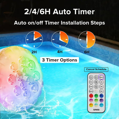 🔥Hot Sale 49% off🌟💧 Swimming pool RGB lights
