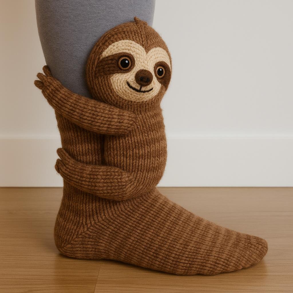 🔥LAST DAY 49% OFF - 🦥Cozy 3D Knit Animal Socks🧦