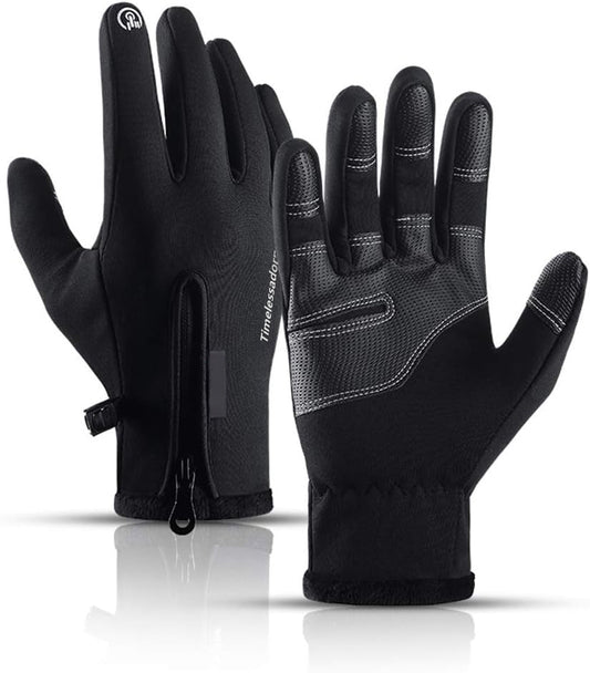 Warm Winter Gloves, -5℉ Thermal Ski Gloves Anti-Slip Touch Screen Gloves for Skiing Cycling Driving Fishing Walking Hiking,Pink-M