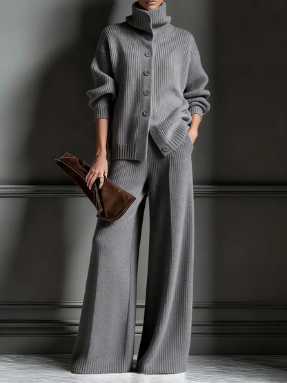 🔥Hot Sale🔥Women's Cozy Cardigan Sweater and Pants Two-Piece Set
