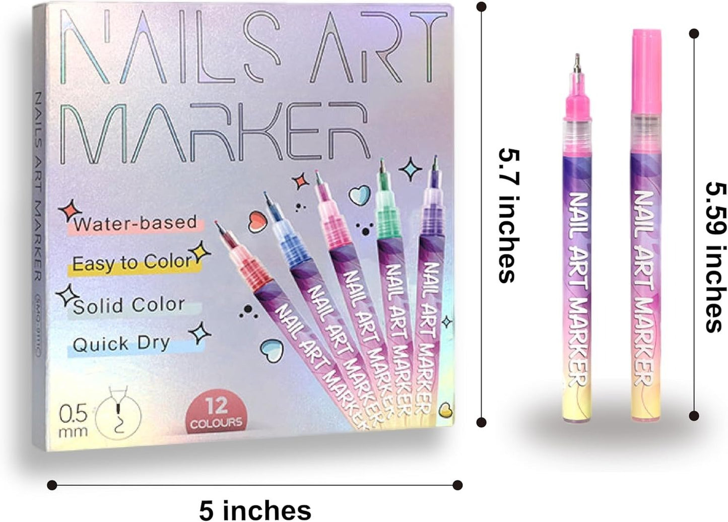 🎁LAST WEEK SPECIAL PRICE!⏳12 Colors Nail Art Pens Set🎨💅