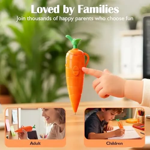 🐰 Cute Carrot Voice Recorder Pen: 60-Second Audio Playback Easter Basket Stuffer 🥕