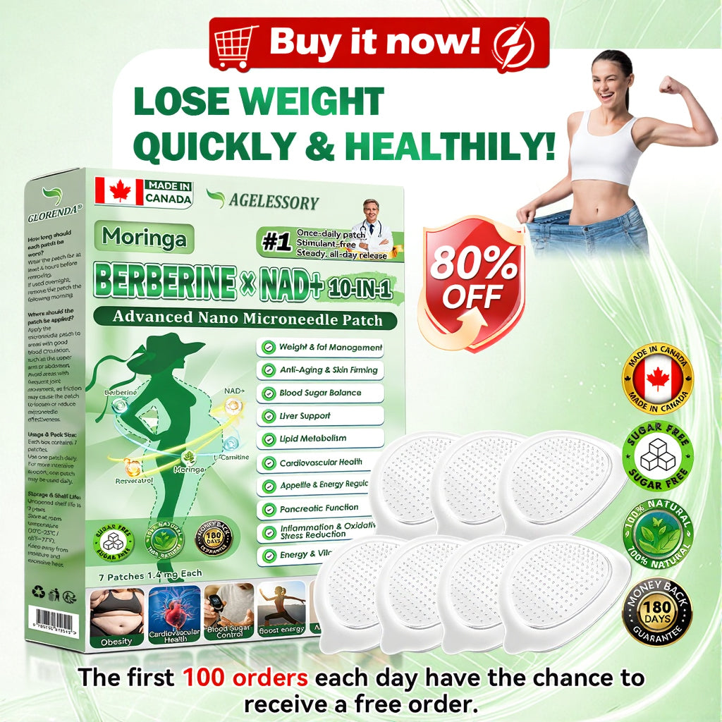 💖💖 AGELESSORY® 𝙈𝒐𝒓𝒊𝒏𝒈𝗮 · 𝗕𝗲𝗿𝗯𝐞𝐫𝐢𝐧𝙚 × 𝙉𝑨𝑫+ 𝟏𝟎-𝙞𝙣-𝟏 𝘼𝒅𝒗𝒂𝒏𝒄𝒆𝐝 𝐍𝐚𝐧𝙤 𝙈𝙞𝙘𝙧𝙤𝙣𝒆𝒆𝒅𝒍𝐞 𝐏𝐚𝐭𝙘𝙝(𝐉𝐮𝐬𝐭 𝐨𝐧𝐜𝐞 𝐚 𝐝𝐚𝐲, 𝐯𝐢𝐬𝐢𝐛𝐥𝐞 𝐜𝐡𝐚𝐧𝐠𝐞𝐬 𝐢𝐧 𝟕 𝐝𝐚𝐲𝐬） ✅ 𝐅𝐨𝐫 𝐨𝐛𝐞𝐬𝐢𝐭𝐲, 🅛🅞🅞🅢🅔 🅢🅚🅘🅝,𝐝𝐢𝐚𝐛𝐞𝐭𝐞𝐬, 𝐬𝐥𝐞𝐞𝐩 𝐚𝐩𝐧𝐞𝐚, 𝐣𝐨𝐢𝐧𝐭 𝐢𝐬𝐬𝐮𝐞𝐬, 𝐚𝐧𝐝 𝐦𝐨𝐫𝐞🗽