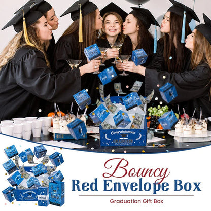 🎓Class of 2026 Surprise Box 💥 Bouncy Cash Red Envelope Gift 🥳