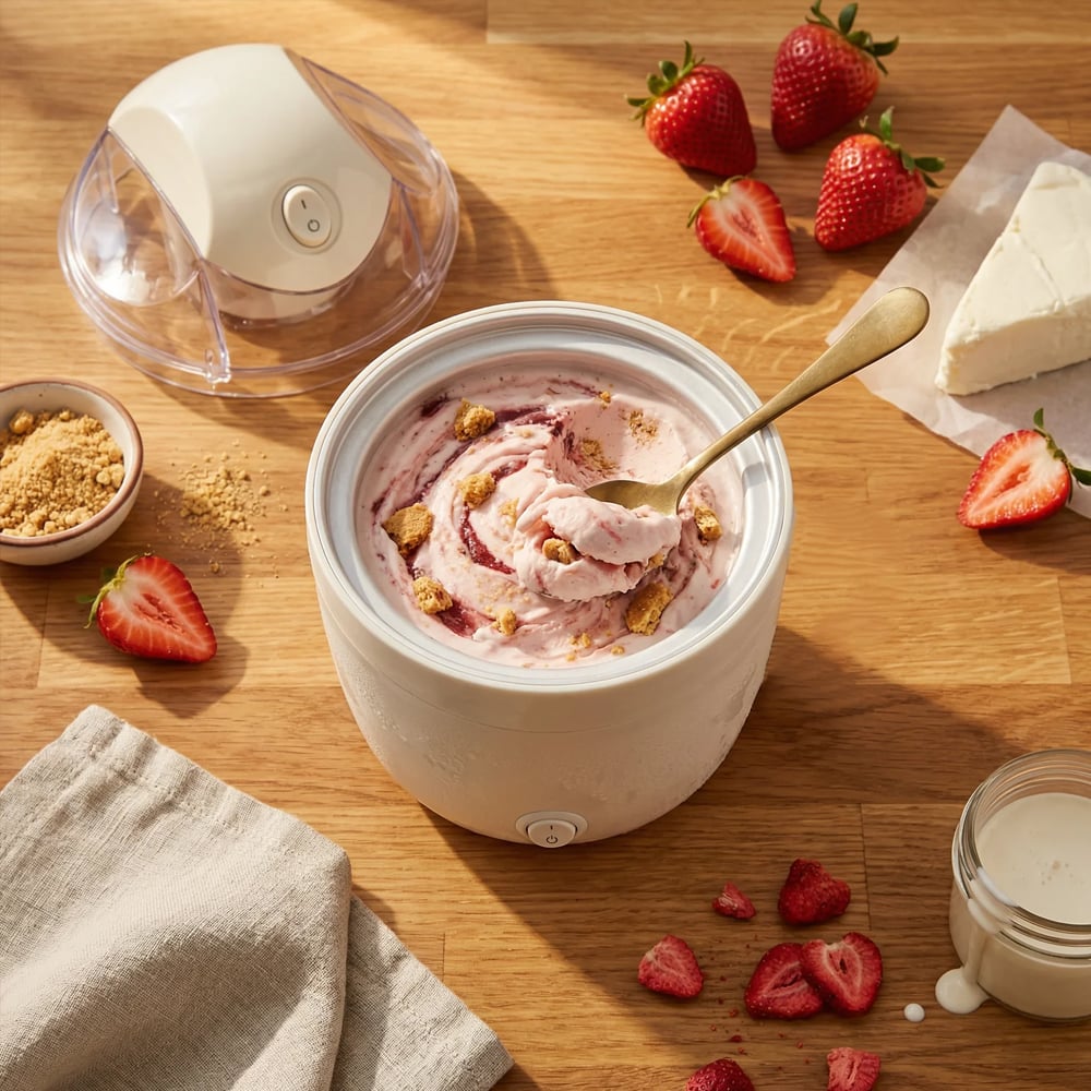 2026 New Model Ice Cream & Sorbet Maker - DIY Frozen Desserts (Renewed)