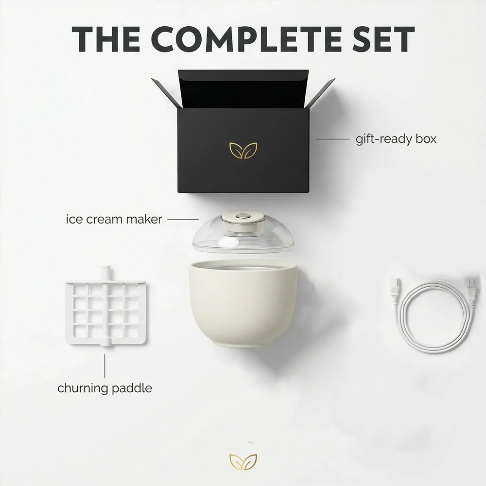 2026 New Model Ice Cream & Sorbet Maker - DIY Frozen Desserts (Renewed)