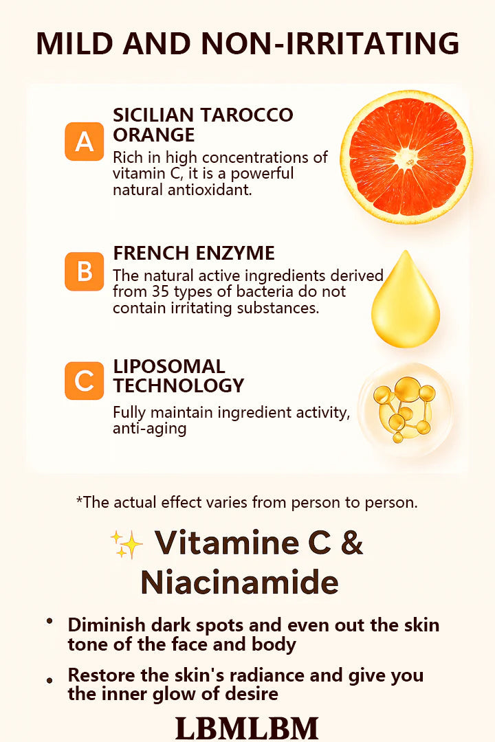 ✨Orange Enzyme Exfoliating Gel Goodbye Dark Spots & Roughness