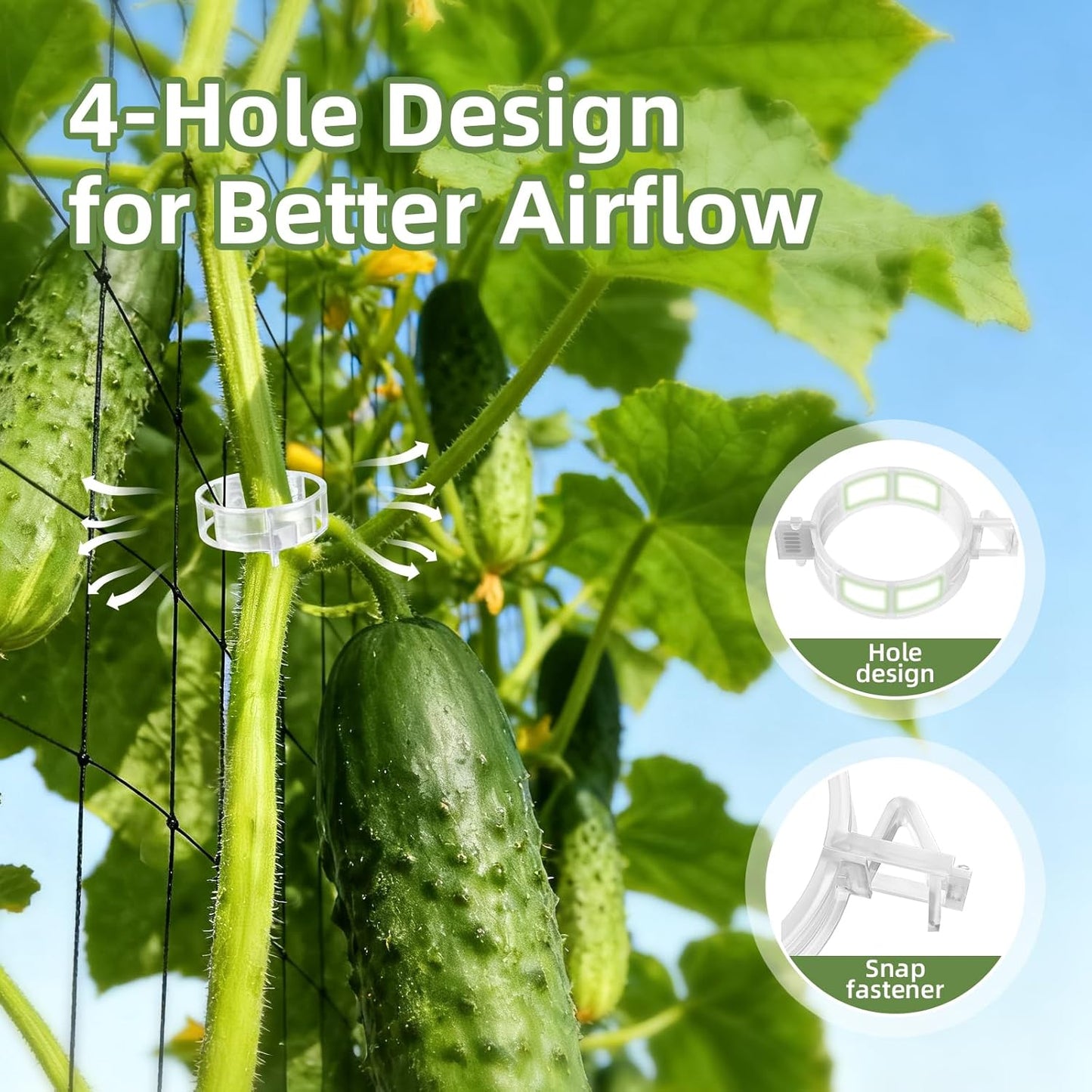 🌱🔥 Reusable Plant Support Clips