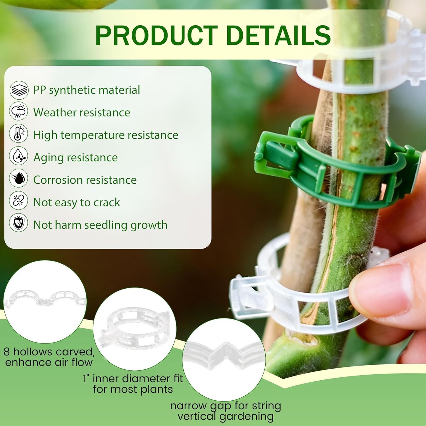 🌱🔥 Reusable Plant Support Clips