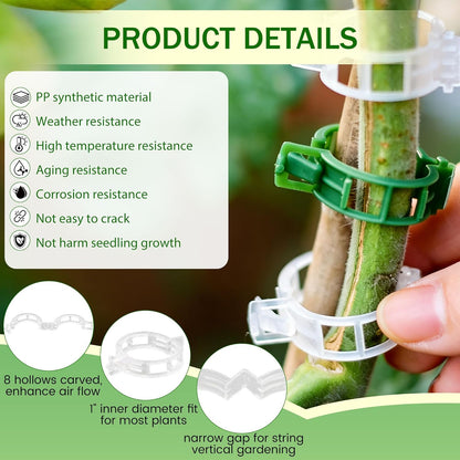 🌱🔥 Reusable Plant Support Clips