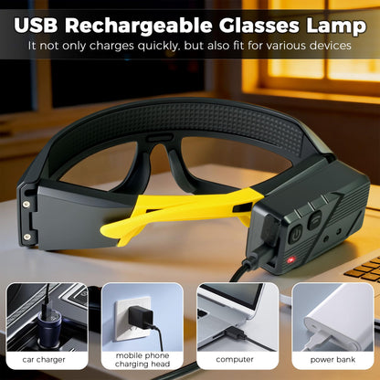LED Rechargeable Headlight Glasses