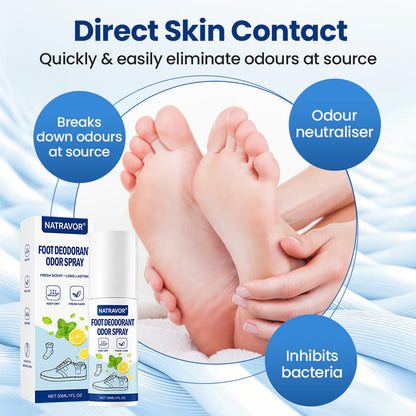 NATRAVOR® Foot Deodorant Odor Spray
