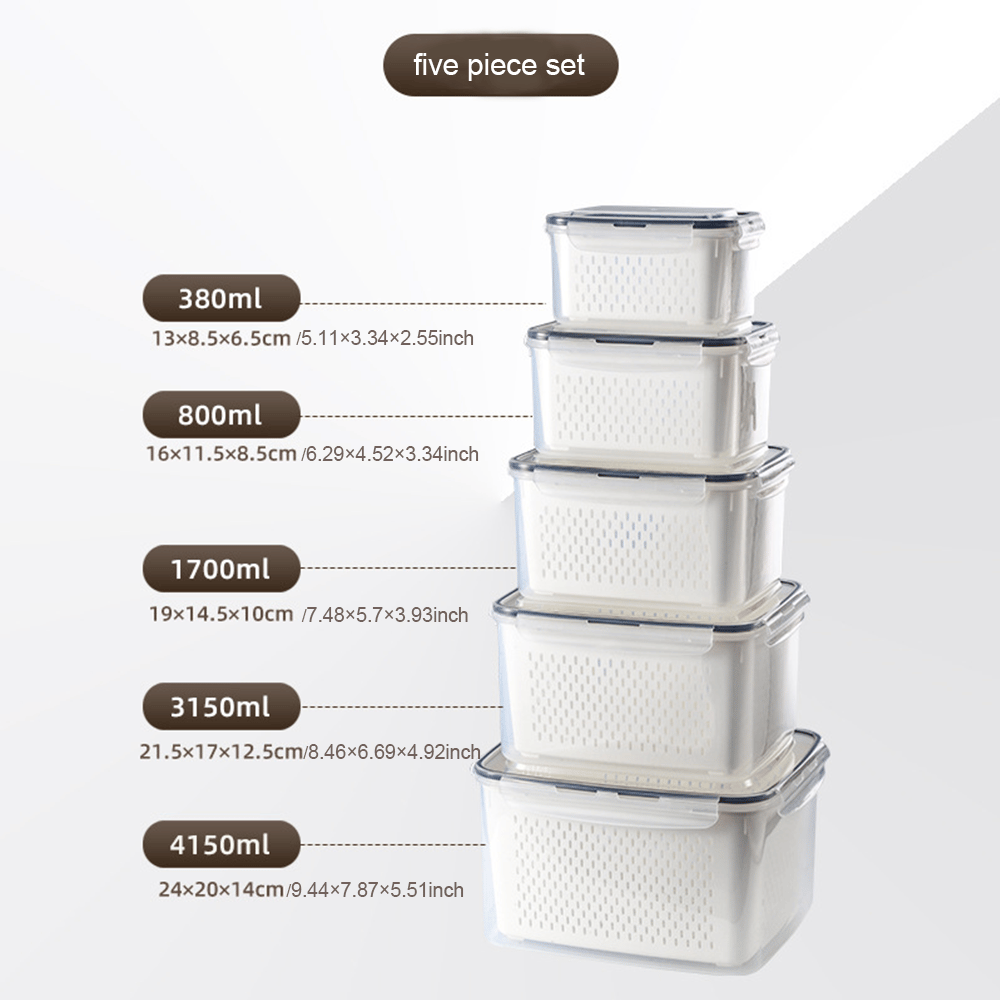 🍓🥬Food Storage Containers- Transform Your Messy Fridge into an Organized Oasis! 🧊✨