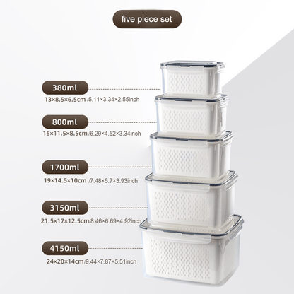 🍓🥬Food Storage Containers- Transform Your Messy Fridge into an Organized Oasis! 🧊✨